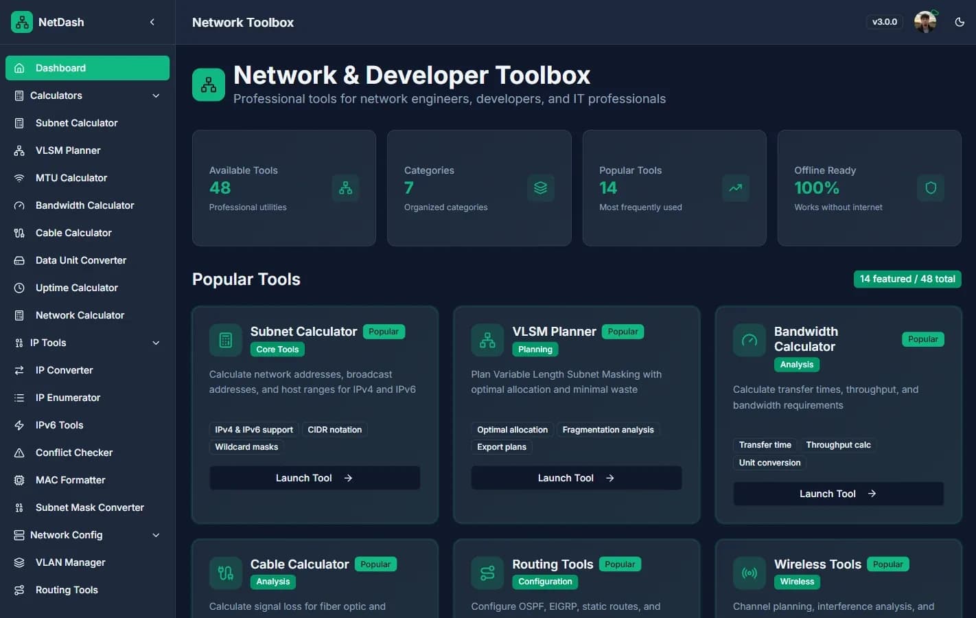 Netdash screenshot